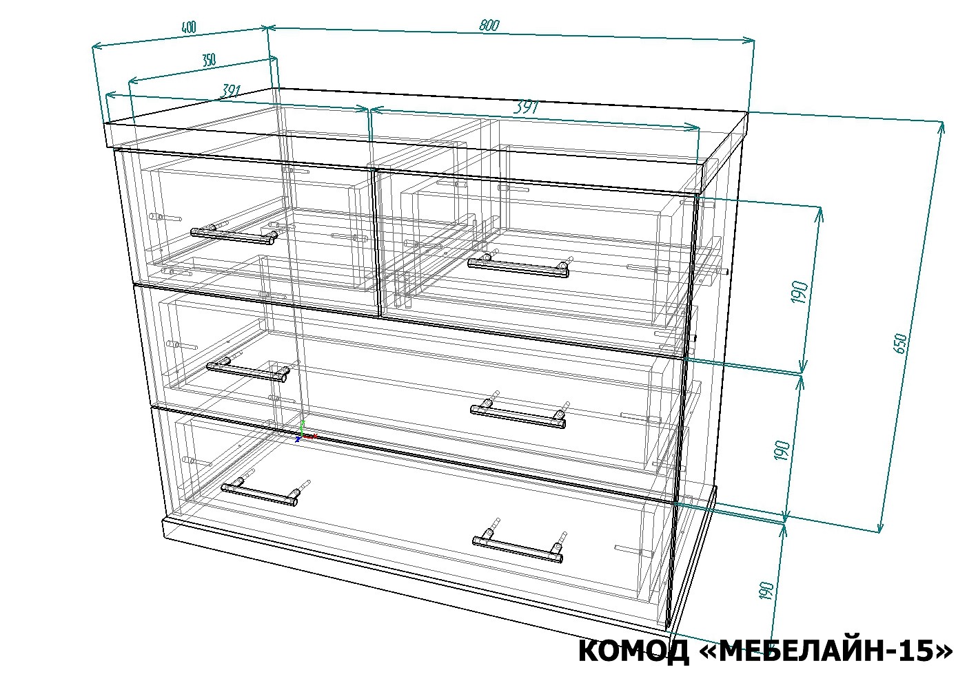 Комод Мебелайн-15