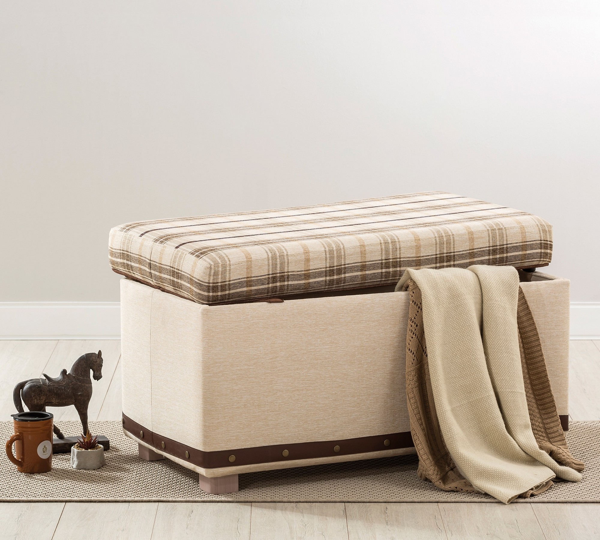 Банкетка Cilek Plaid бежевый