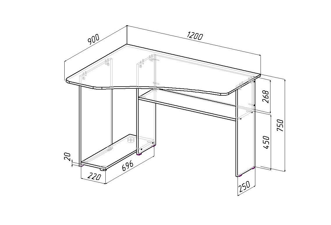 Размеры Компьютерного Стола Фото