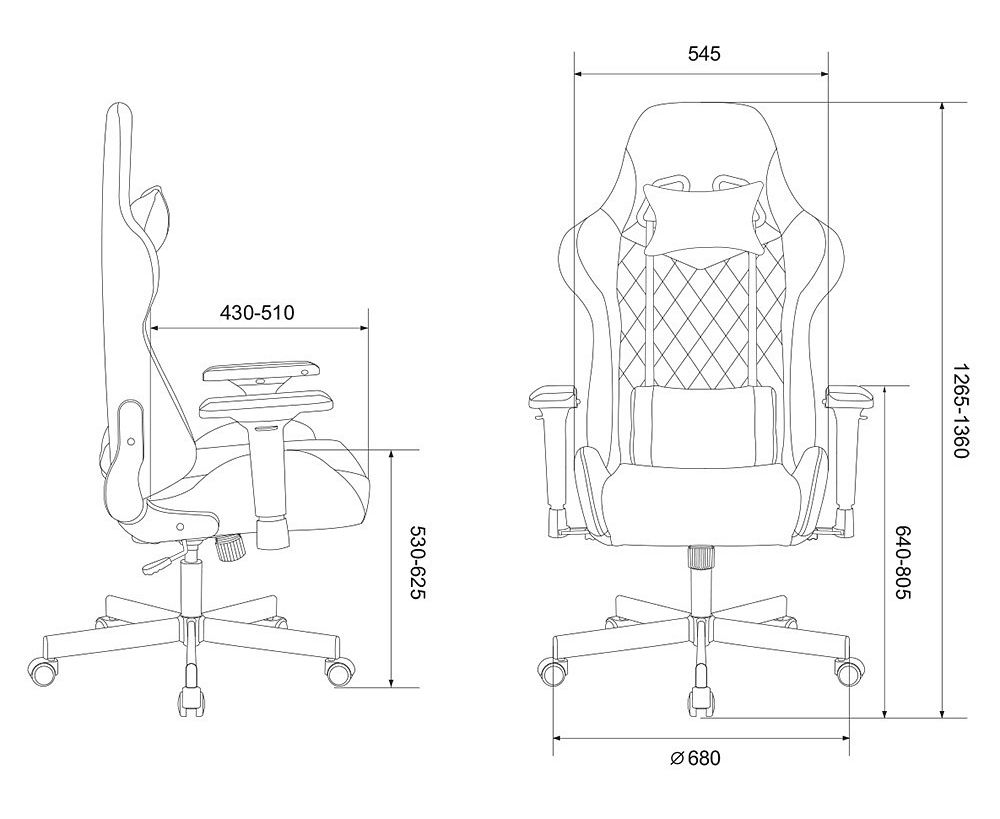 Кресло игровое Бюрократ Viking Knight lt15 Fabric малиновый