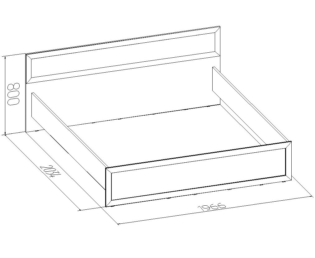 Стандартная двуспальная кровать. Ширина двуспальной кровати. Размеры двуспальной кровати. Эскиз кровати. Чертеж двуспальной кровати.