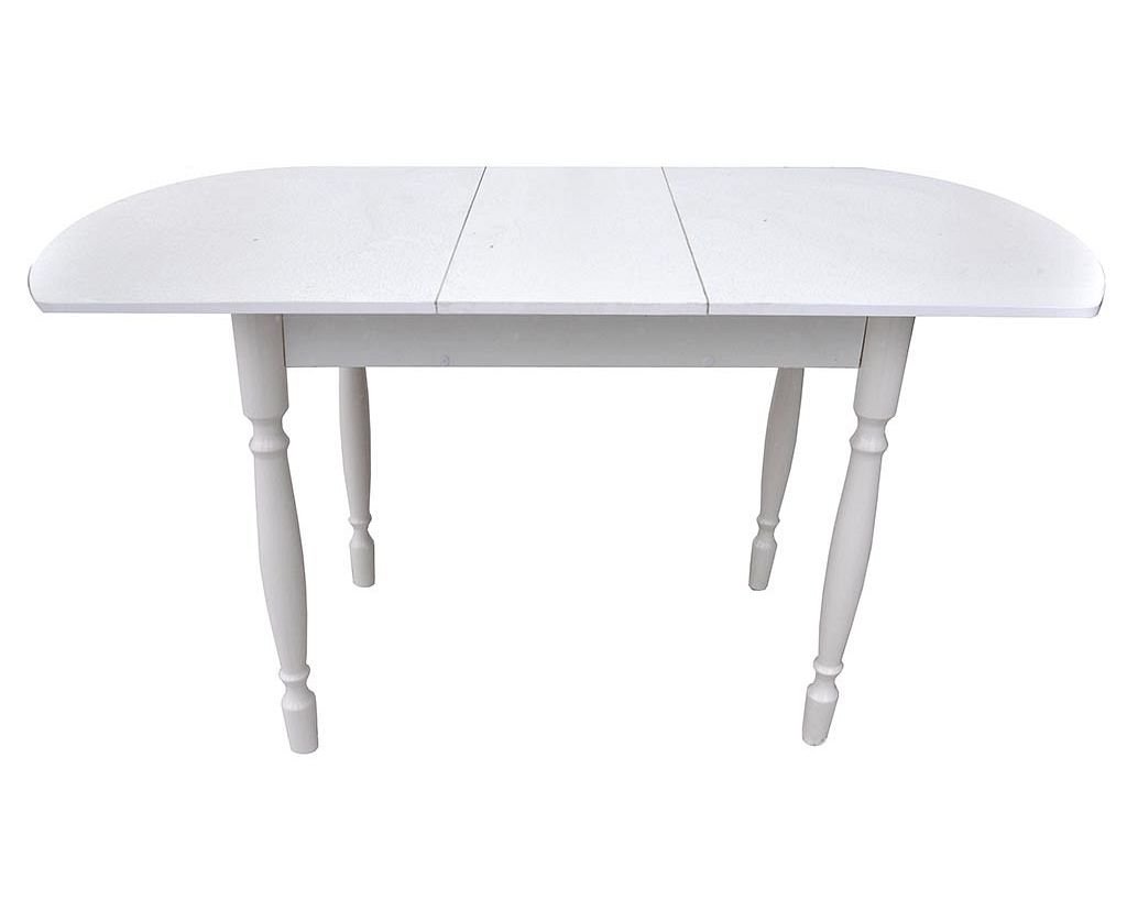 серый стол с белыми ножками