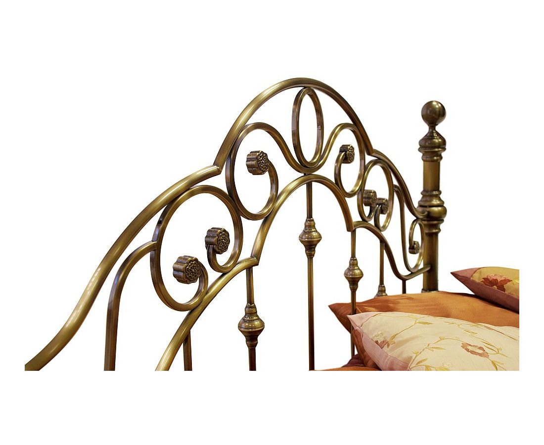Кровать металлическая TETCHAIR Victoria 180x200, цвет античная медь