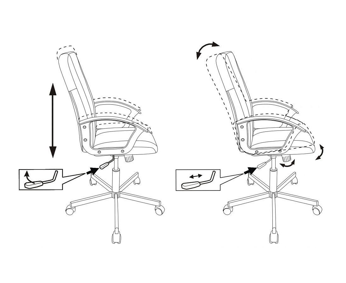 механизм регулировки спинки офисного кресла
