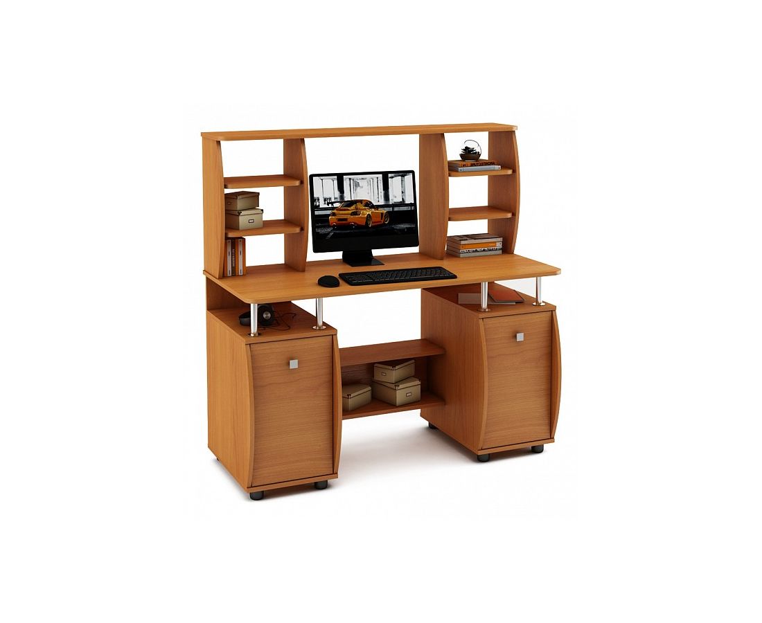 Компьютерный стол с надстройкой с фото