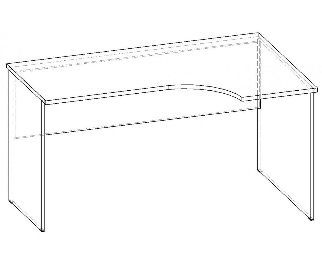 Стол угловой письменный эскиз