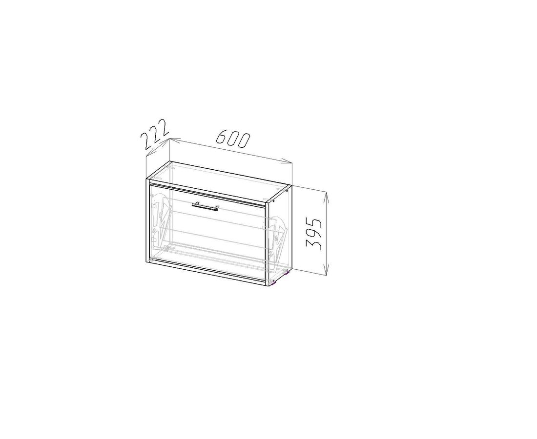 чертежи тумба для обуви размеры