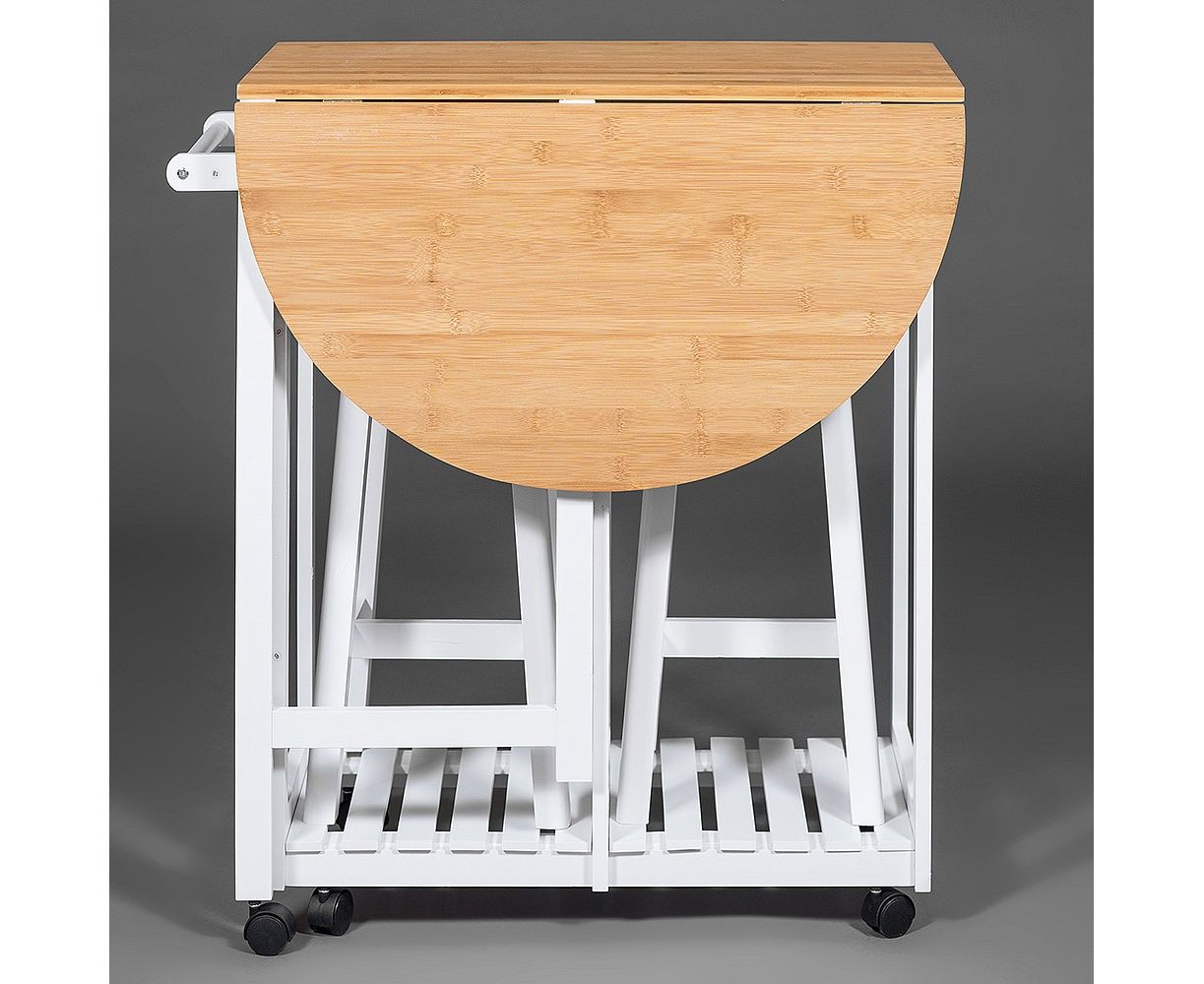 столик передвижной кухонный разделочный mod jw3 2063 цвет натуральный
