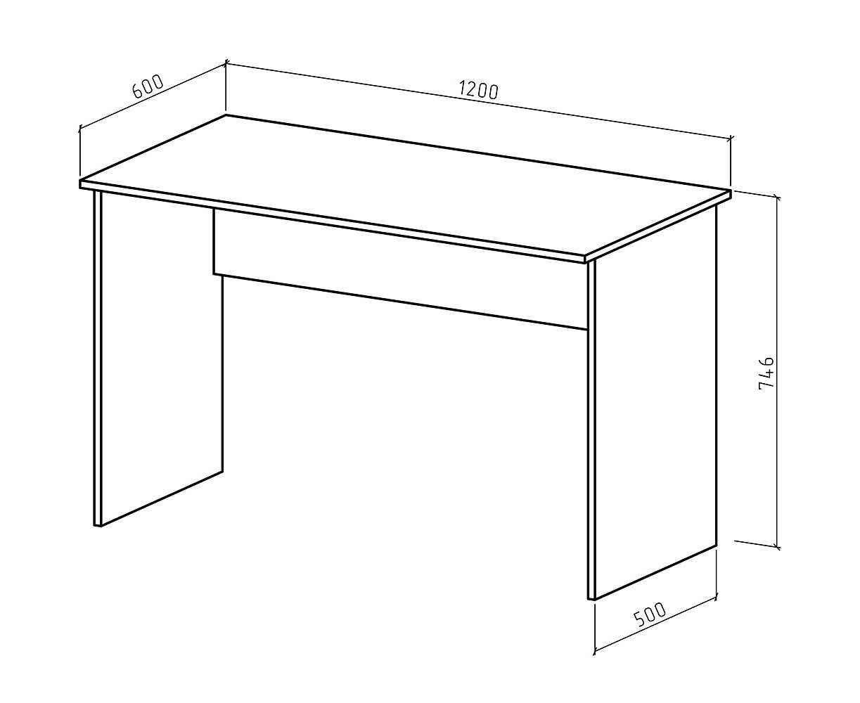 минимальная ширина стола для компьютера