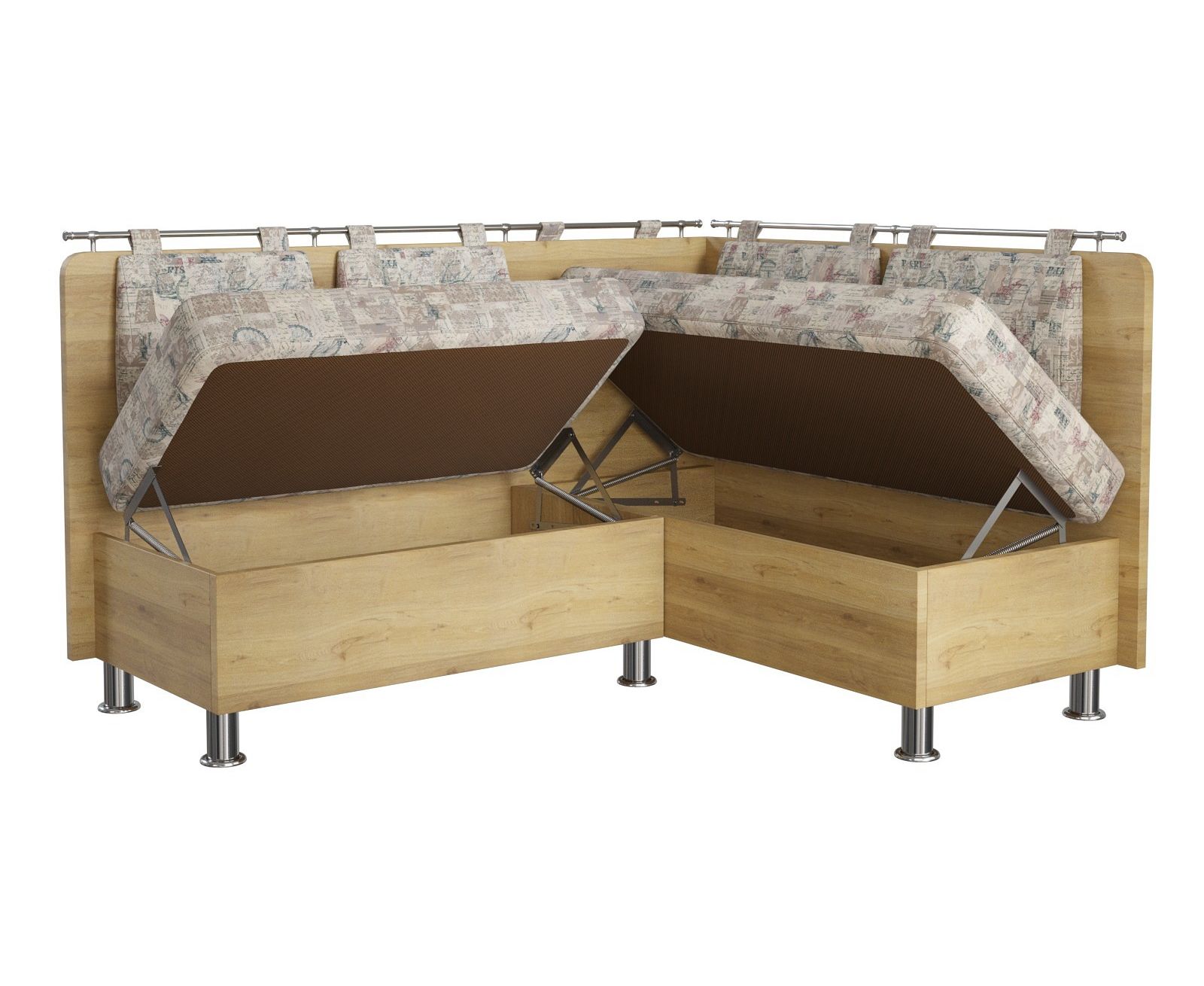 диван для кухни с выдвижными ящиками