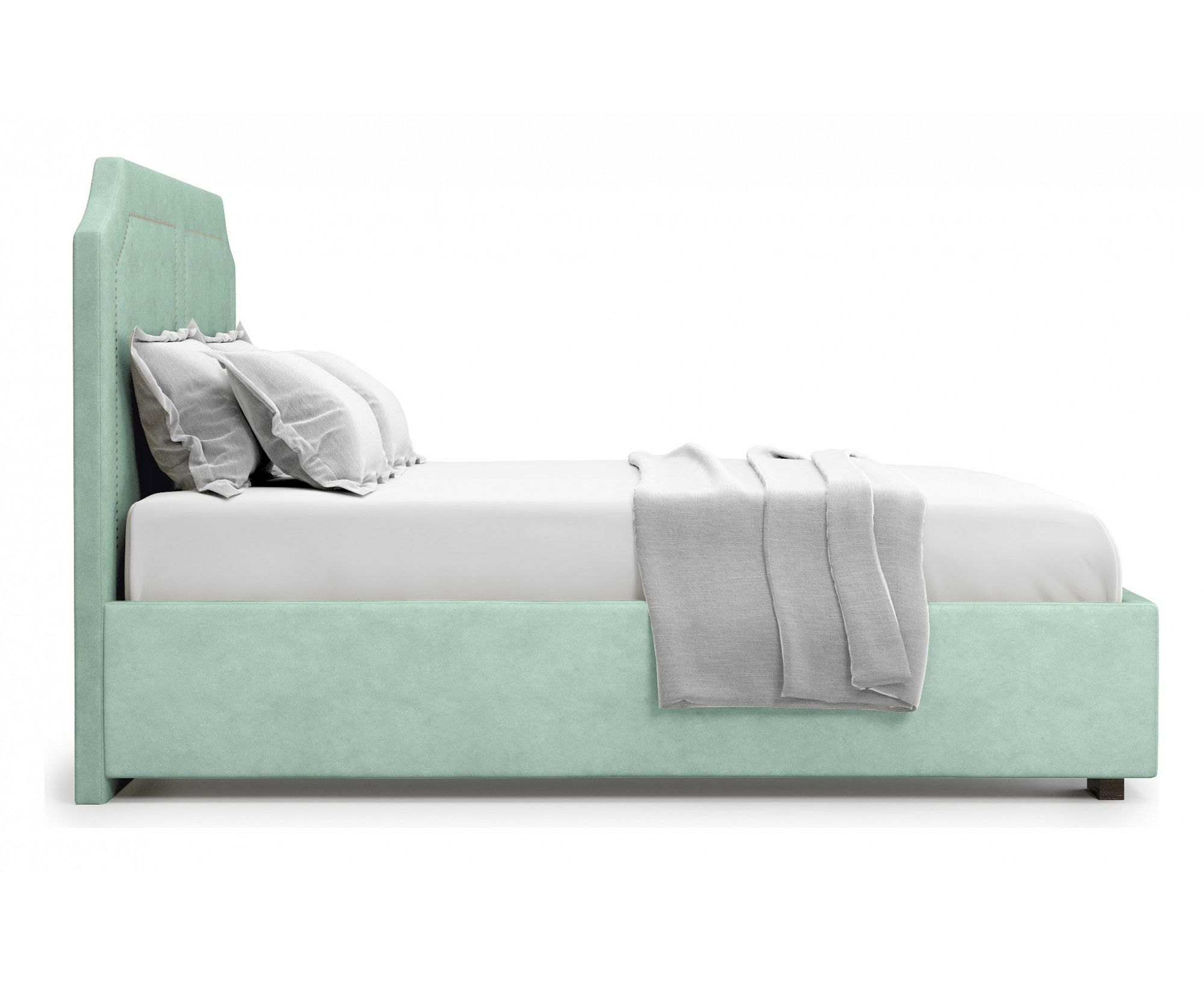 Кровать с мягким изголовьем и подъемным механизмом 90х200