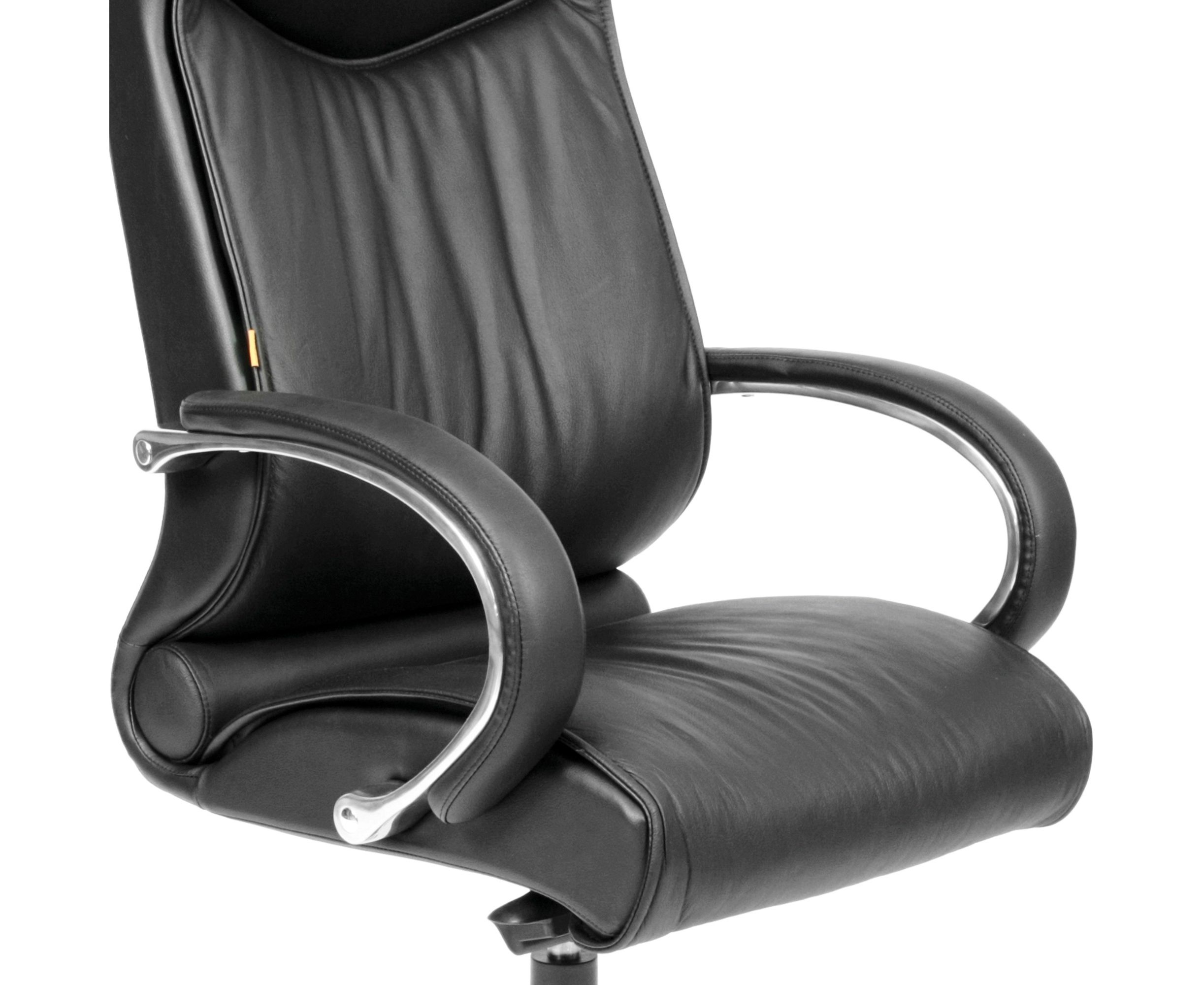 кресло офисное кресло натуральная кожа черное