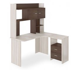  Стол компьютерный Домино Lite СКЛ-Угл130+НКЛХ-130 КШ ПРАВ, фото 1 