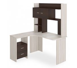  Стол компьютерный Домино Lite СКЛ-Угл130+НКЛХ-130 КВ ЛЕВ, фото 1 