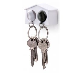  Ключница (6.3х4 см) Qualy QL10185-WH-WH-BK, фото 1 