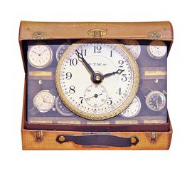  Настольные часы (10x14 см) Suitcase BCSC2S, фото 1 