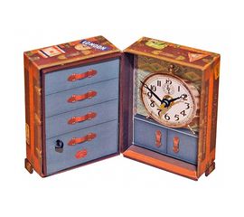  Настольные часы (8x14 см) Steamer Trunk BCST5S, фото 1 