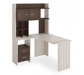  Стол компьютерный Домино Lite СКЛ-Угл130+НКЛХ-120 КШ ЛЕВ, фото 1 