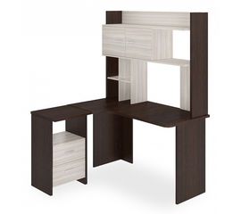  Стол компьютерный Домино Lite СКЛ-Угл130+НКЛХ-130 ВК ЛЕВ, фото 1 