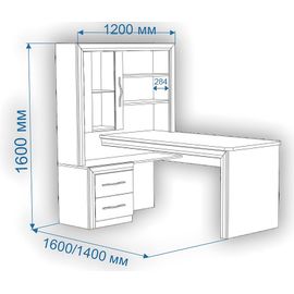  Стол компьютерный СтУ-140, фото 1 