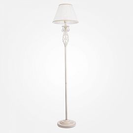  Торшер Amelia 10073/1 белый с золотом/прозрачный хрусталь Strotskis, фото 1 