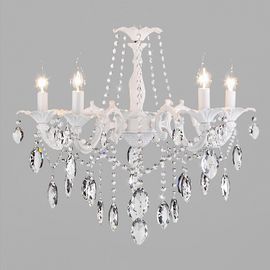  Подвесная люстра Veletta 10108/5 белый/прозрачный хрусталь Strotskis, фото 1 