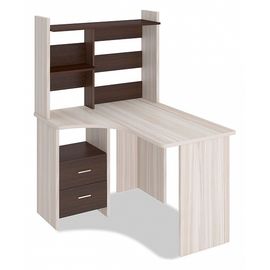  Стол компьютерный Домино Лайт СКЛ-Угл120+НКЛ-100, фото 1 