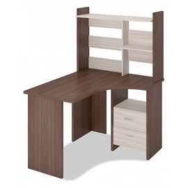  Стол компьютерный Домино Лайт СКЛ-Угл120+НКЛ-100, фото 1 