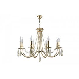  Подвесная люстра VICTORIA SP8 GOLD/AMBER, фото 1 