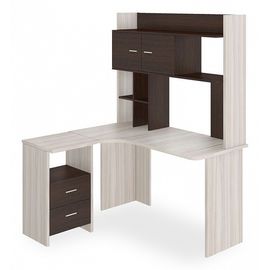  Стол компьютерный Домино Lite СКЛ-Угл130+НКЛХ-130 КВ ЛЕВ, фото 1 