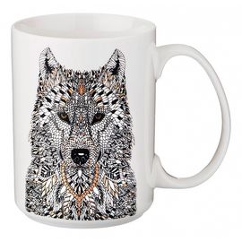  Кружка (500 мл) Волк 97-607, фото 1 