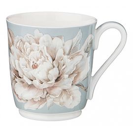  Кружка (340 мл) Белый Цветок 86-2429, фото 1 