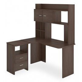  Стол компьютерный Домино Lite СКЛ-Угл130+НКЛХ-130, фото 1 