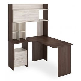  Стол компьютерный Домино Lite СКЛ-Угл130+НКЛХ-120 ШК ЛЕВ, фото 1 