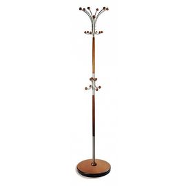  Вешалка-стойка Декарт Д-1 средне-коричневый/металлик, фото 1 