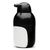  Дозатор для мыла (8х9х15.6 см) Penguin QL10351-BK-WH, фото 3 