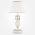  Настольная лампа декоративная Amelia 10054/1 белый с золотом/прозрачный хрусталь Strotskis, фото 1 