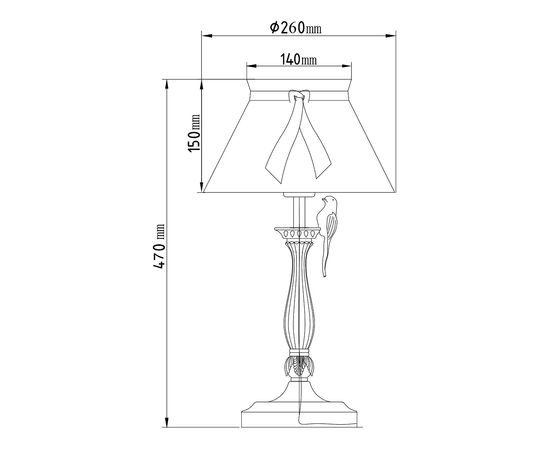  Настольная лампа декоративная Bird ARM013-11-W, фото 2 