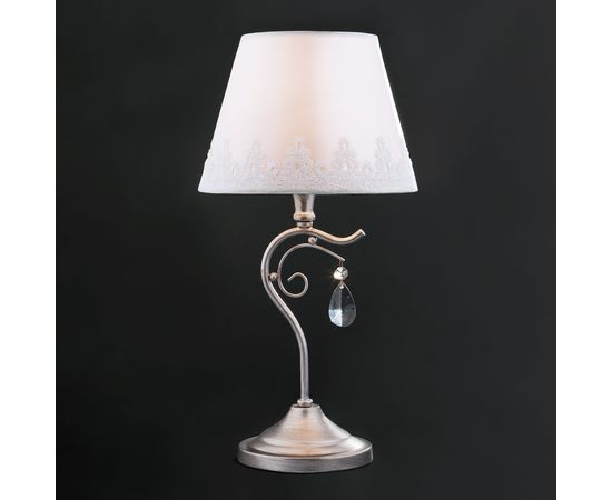  Настольная лампа декоративная Incanto 01022/1 серебро, фото 3 