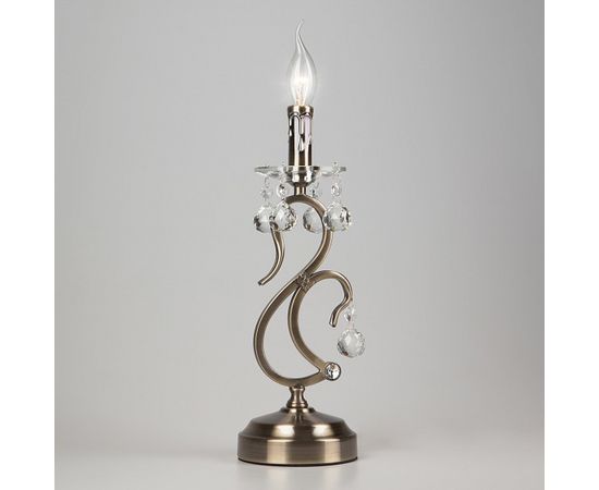  Настольная лампа декоративная Ernin 12505/1T античная бронза Strotskis, фото 1 