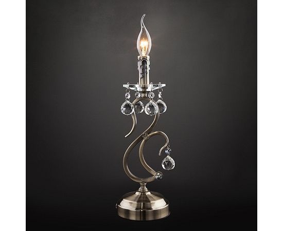  Настольная лампа декоративная Ernin 12505/1T античная бронза Strotskis, фото 3 