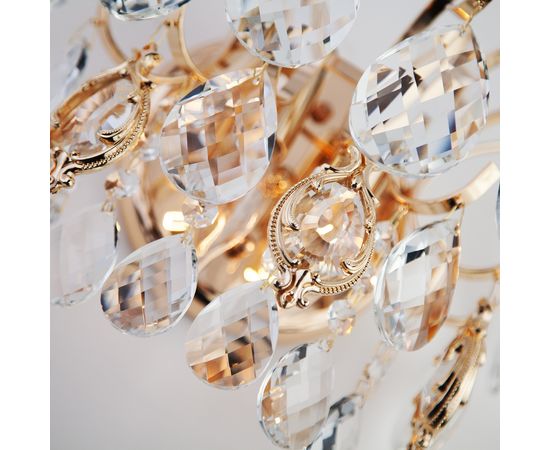  Накладной светильник Crystal 10081/2 золото/прозрачный хрусталь Strotskis, фото 6 