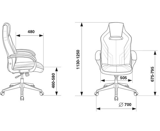  Кресло игровое Viking 3 AERO BLUE, фото 2 