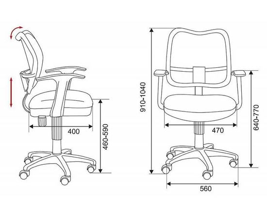  Кресло компьютерное Бюрократ CH-W797/LB/TW-55, фото 6 