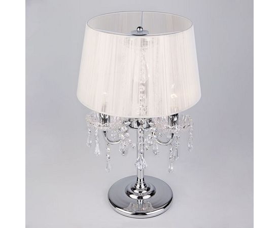  Настольная лампа декоративная Allata 2045/3T хром/белый настольная лампа, фото 3 