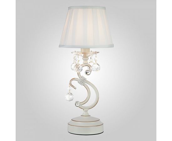  Настольная лампа декоративная Ivin 12075/1T белый Strotskis настольная лампа, фото 1 