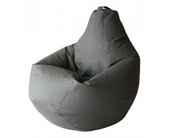  Кресло-мешок Серая ЭкоКожа 3XL 150*110 см, фото 1 