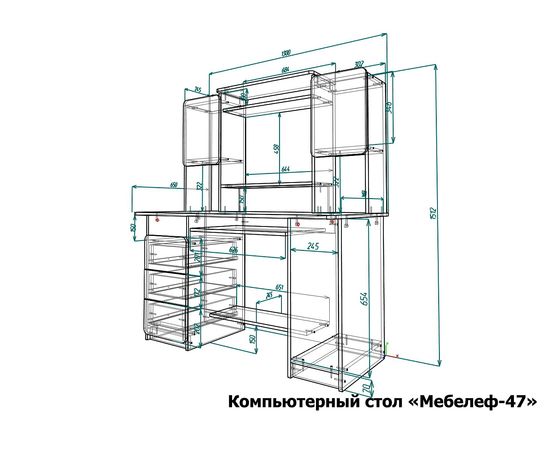  Стол компьютерный Мебелеф-47, фото 2 