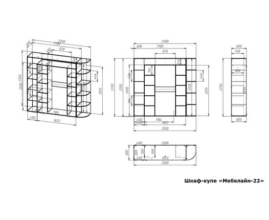  Шкаф-купе Мебелайн-22, фото 2 