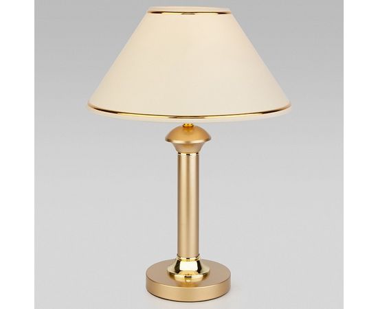  Настольная лампа декоративная Lorenzo 60019/1 перламутровое золото, фото 1 
